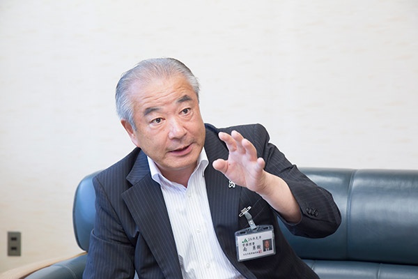 JA氷見市の南勇樹常務理事(写真:佐藤久)