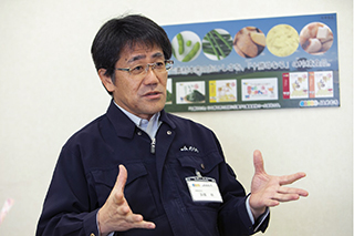 衛星画像の活用について話すJAめむろ 農業振興センター長の長濱氏
