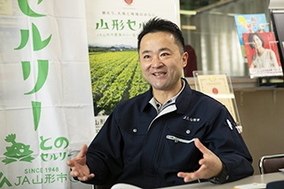 山形セルリー生産の歴史を振り返るJA山形市の鈴木公俊氏