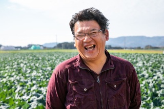 ブロッコリー専業農家の 谷﨑直登 氏