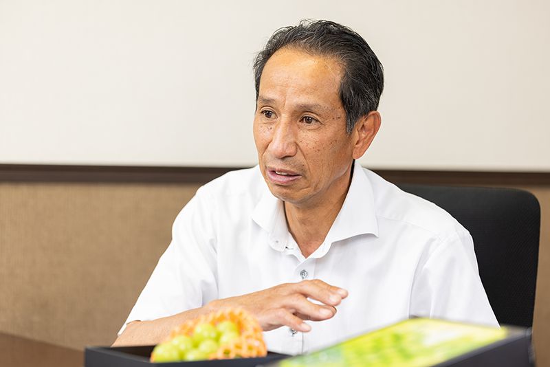 スマート農業を推進するJAフルーツ山梨営農指導部 部長の反田公紀 氏