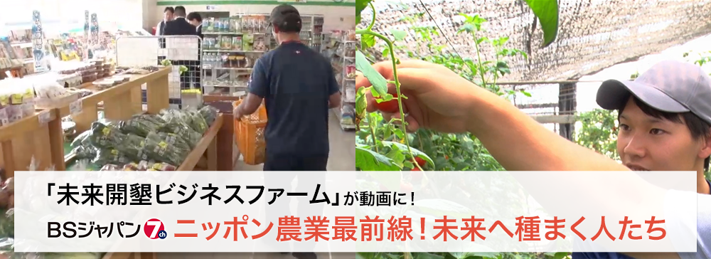 「未来開墾ビジネスファーム」が動画に！