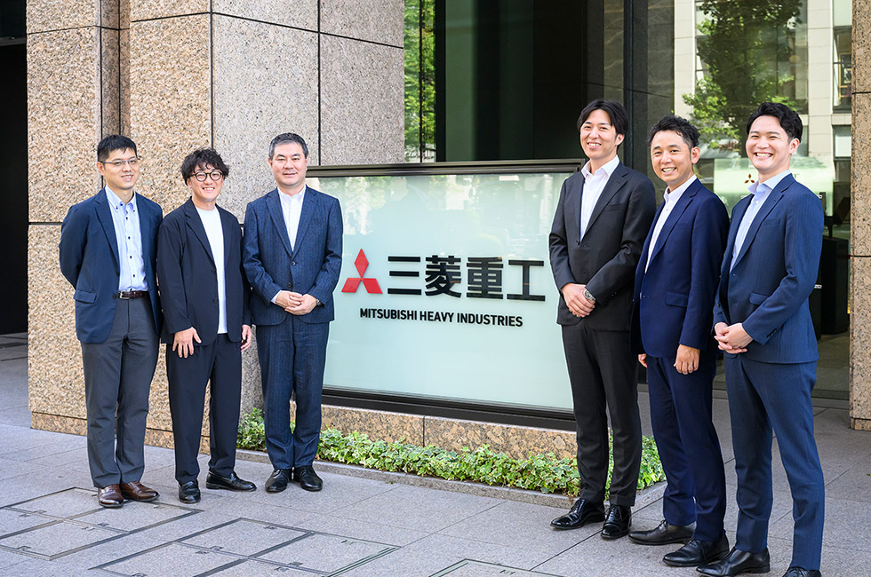 左から三菱重工 島田氏、吉村氏、木村氏、グロービス 長島氏、山口氏、畠田氏