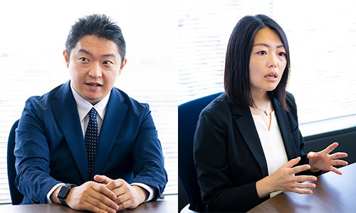 (左)小林 竜也氏 グロービス・コーポレート・エデュケーション コーポレート・ソリューション・チーム マネジャー (右)小林 綾氏 同 グロービス・コーポレート・ソリューション シニアコンサルタント