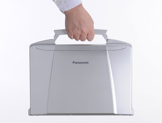 ちょっとした持ち運びに便利なハンドル