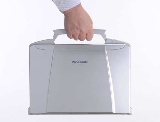 ちょっとした持ち運びに便利なハンドル