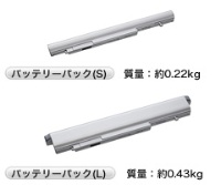 2種類のバッテリーが付属