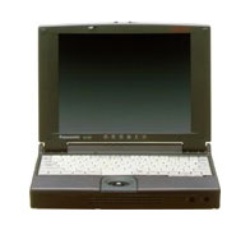 藤井さんが最初に手にしたレッツノートは、1997年発売の「AL-N4」。現在の円形ホイールパッドではなく、はじめはトラックボールを搭載していた。