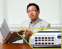 排気口の開口面積を大幅にアップし、風通しを向上。ファンがフル回転しても不快な音を感じさせない。