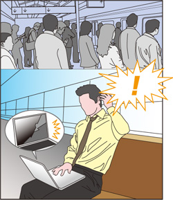 出張先でまさかのトラブル