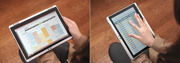 軽量なRZ4はタブレットスタイルの手持ち利用でも疲れにくい