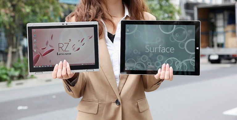 勝つのはどっちだ レッツノートrz4 Vs Windowsタブレット 5番勝負 日経 Xtech Special ビジネスモバイル最強化計画 勝つのはどっちだ レッツノートrz4 Vs Windowsタブレット 5番勝負 日経 Xtech Special ビジネスモバイル最強化計画