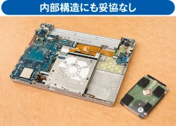 内部構造にも妥協なし