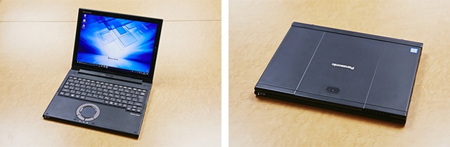 パナソニックストア(Web直販)限定のブラックモデル。ディスプレイ背面にもカメラを備え、ビジネスシーンでの活用の幅がさらに広がる。