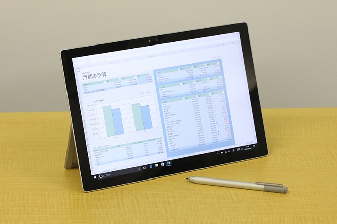 Surface Pro 4はタブレット単体で約9時間駆動。タブレットユースがメインならお薦めだ。