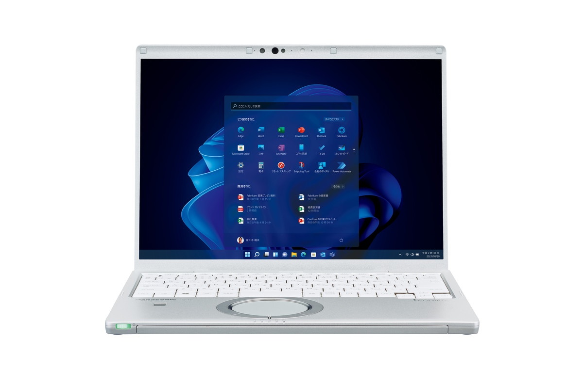 こちらは Windows 11を搭載した14型大画面の「レッツノートFV」。今回アンバサダー各位にも触れてもらった。その感想は次のページで。