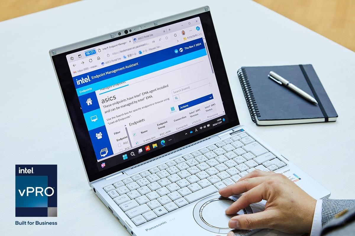 Intel vPro® プラットフォームとインテル® EMAにより、リモートで運⽤保守が可能に。