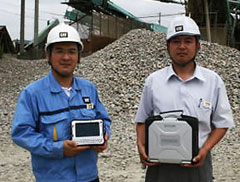 建設機械もIT化が進行中！ 機械の調子を見るのはタフブックの役目