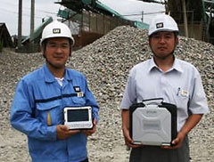 建設機械もIT化が進行中! 機械の調子を見るのはタフブックの役目
