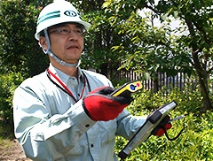 災害現場で活躍するタフパッド