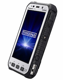 FZ-E1/FZ-X1のタッチパネルは手袋を装着したままでも操作可能。現場の業務を妨げることがない。