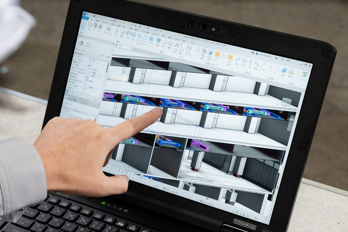 詳細を確認したい角度・倍率に3D CADデータを素早く調整できる。