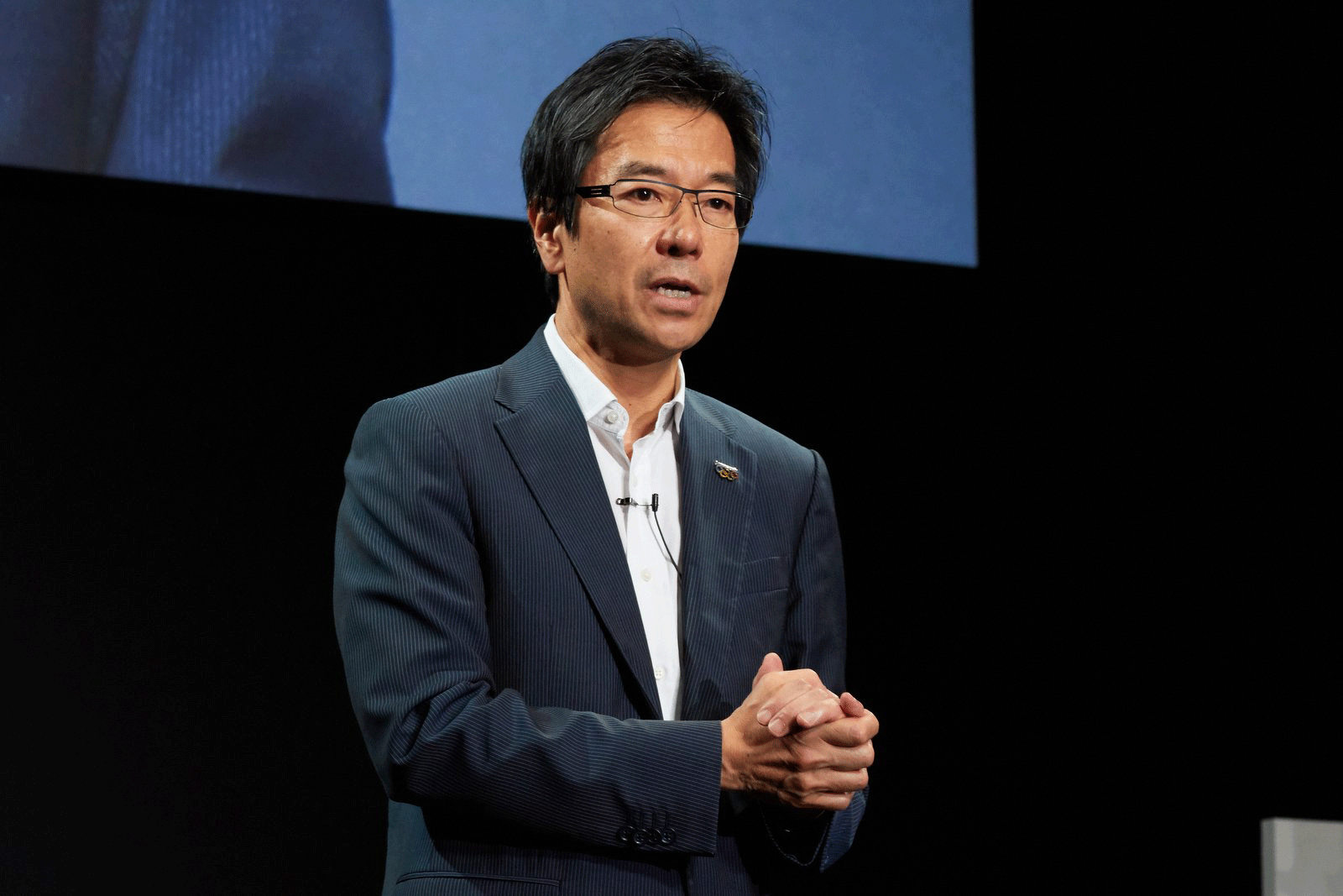 パナソニック コネクティッドソリューションズ社 社長の樋口泰行氏が登壇。